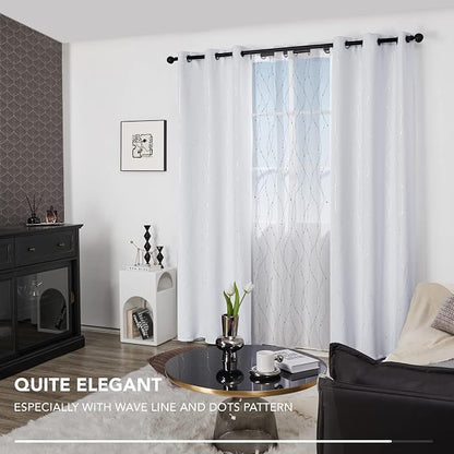 Deconovo Living Room Curtains 84 Inches Long, Thermal Insulated, Room Darkening - Image 3