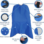 Allegro Combs Cutting Capes Adjustable 46X60 In. One-Size-Fits-All Stainless Steel Snap Buttons