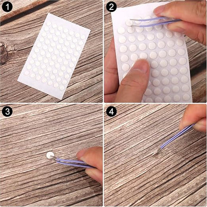 350 Pcs Double Sided Adhesive Dots - 6mm Clear Removable Putty | Acrylic No - Image 5