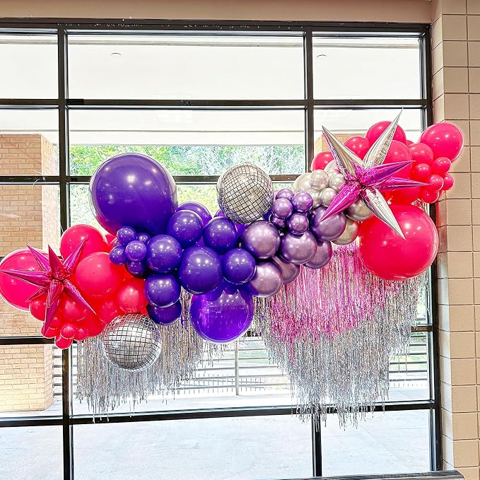 Voircoloria 66pcs Dark Purple Deep Purple Latex Party Balloons, 12inch | - Image 6