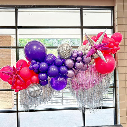 Voircoloria 66pcs Dark Purple Deep Purple Latex Party Balloons, 12inch | - Image 6