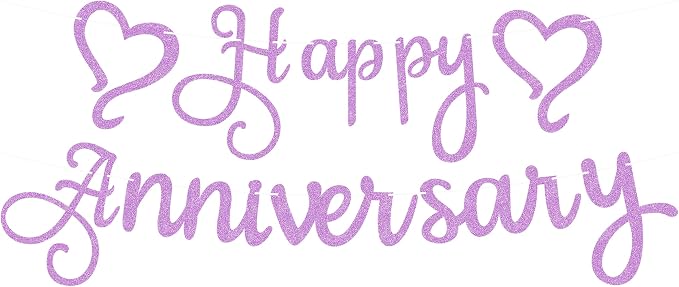 Pre-Strung Happy Anniversary Banner by EONNCNT