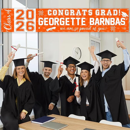 Graduation Congratulations Banner Decorations, Class of 2026 Personalized - Image 6