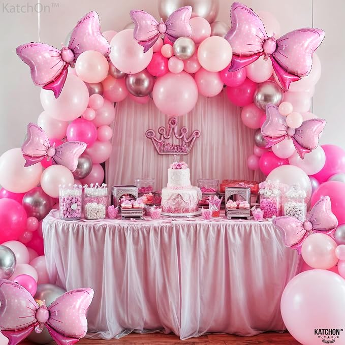 KatchOn, Giant Pink Bow Balloons - Image 7