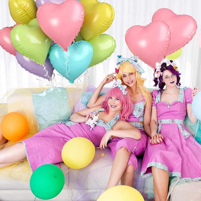 Biapian Pastel Heart Balloons - Image 4