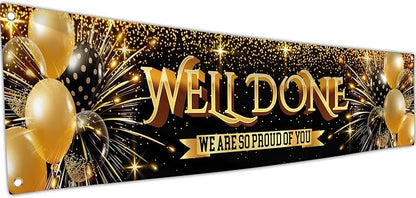 Well Done Congratulations Banner by Bravita