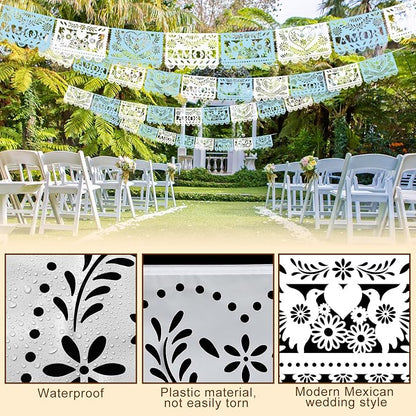 TaoBary 6 Pcs Papel Picado Mexican Wedding Cielito Lindo Party Decor 118 Feet - Image 3