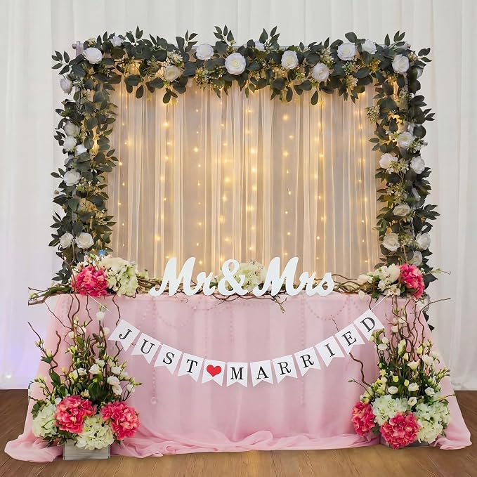 5 Pcs Just Married Decorations Kit, All-in-one Wedding Decor - Image 4