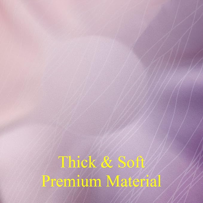 Pink and Purple Curtains 54 Inch Length 2 panels, Full Light Blocking Ombre - Image 8