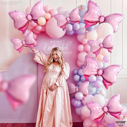 KatchOn, Giant Pink Bow Balloons - Image 4