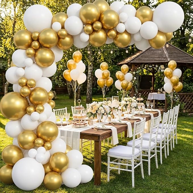 RUBFAC Metallic Gold Balloons 65pcs, 12 Inch Party Balloon - Image 6