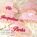 Personalized Colorful Name Hair Claw Clips for Women,Custom Hair Clips with Diamond,Cute Hair Accessories 4",Handmade Rhinestones Hair Clamp Gifts for Mom,Bride,Wife,Bridesmaid,Couples(Pink Sugar)