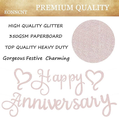 Pre-Strung Happy Anniversary Banner - Image 7