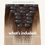 Irresistible Me Real Human Hair Extensions Clip Ins – 100% Human Hair Clip In Extensions for Length & Volume – Invisible Extension – Heat Resistant & Dyeable – Dirty Blonde Rootmelt, 20 Inches
