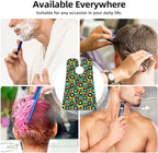 Waterproof Grooming Apron, Non-Stick Beard Bib with Suction Cups, for Turquoise Green Yellow Cheetah Leopard Print