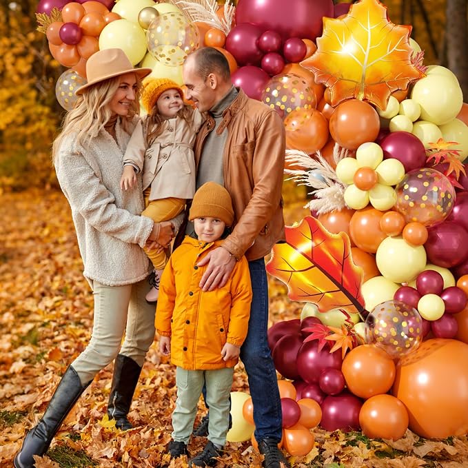 Fall Balloon Arch Kit, Thanksgiving Balloon Garland - Image 3
