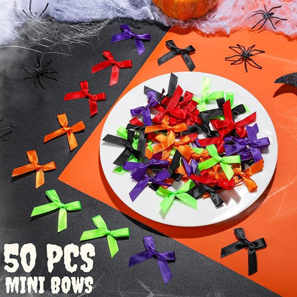 YGDZ Mini Bows, Halloween Decor, 5 Colors, Tiny Bows - Image 5