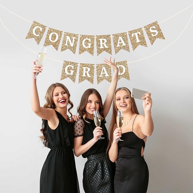 Pre-Strung Congrats Grad Banner - Image 7