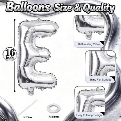 Silver HOME SWEET HOME Letter Balloon - Image 2