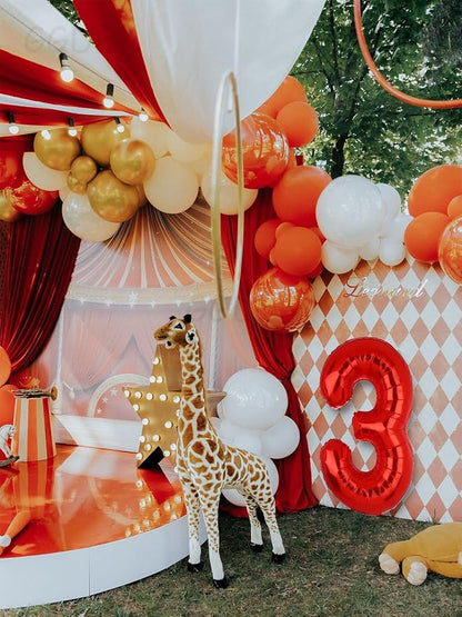 40 Inch 3 Red Number Balloons Mylar Foil Balloons 3rd Birthday Party Decor | - Image 7