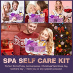 22 Pcs Bath and Body Gift Set - Spa Gift Baskets for Women Jasmine & Honey Scent, Spa Kit Lavender and Jasmine Scented, Birthday Gift Basket, Bath Gift Basket For Women, Luxury Bath Gift Set Home Spa