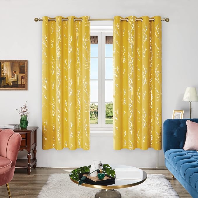 Deconovo Living Room Curtains 84 Inches Long, Thermal Insulated, Room Darkening - Image 3