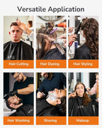 ULG Professional Hair Cutting Cape with Neck Duster Brush Waterproof Extra Large Size Salon Barber Cape Haircut Cape for Men