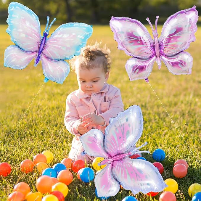 6 Pieces 39 Inches Butterfly Balloons - Image 6