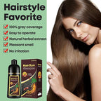 Dark Brown Hair Dye Shampoo, Hair Dye Shampoo 3 in 1, Brown Hair Dye for Men Women Colors in Minutes, 100% Gray Coverage, Instant Hair Dye for All Hair Types 16.9 Fl Oz (Dark brown)