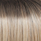 Hairuwear Hairdo Trendy Fringe and Bun Hairpiece With Fashionable Bangs and Side Piece, SS19/23 Rooted Biscuit