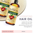 Brooklyn Botany Cold-Pressed Organic Jojoba Oil | for Skin, Hair and Face | 8 Fl Oz | 100% Pure and Natural | Carrier Oil for Essential Oils, Aromatherapy and Massage | Hexane Free