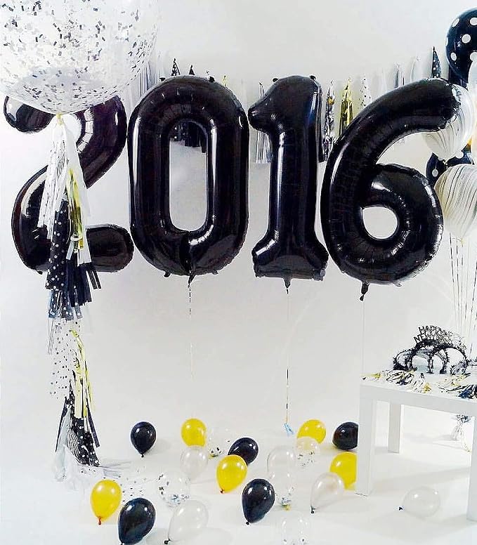 40 Inch Black 50 Number Balloons Giant Jumbo Huge 50 Foil Mylar Helium Number - Image 7