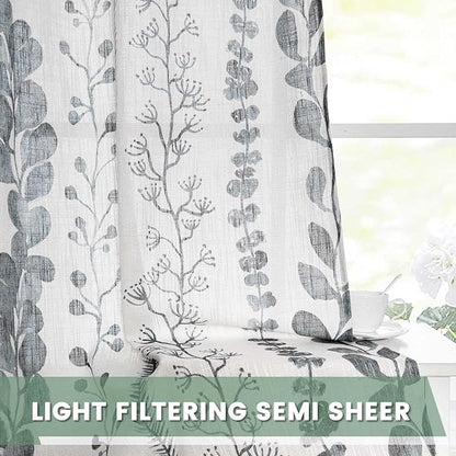 Curtains 63 Inches Long Boho Linen Style Curtains - Image 6