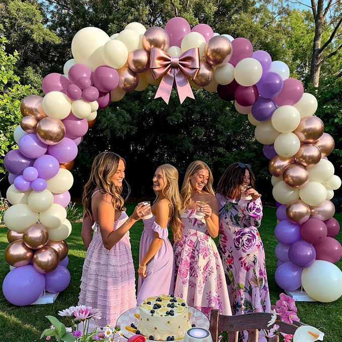 Dusty Purple Balloon Arch Kit, Boho Balloon Garland - Image 7