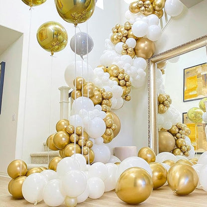 PartyWoo Gold Balloons 20pcs Gold Latex Helium Balloons 18 Inch | Birthday - Image 4