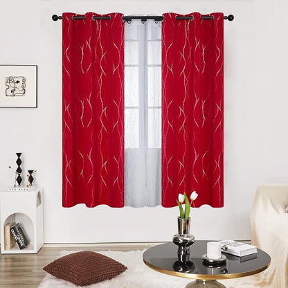 Deconovo Living Room Curtains 72 Inches Long, Thermal Insulated, Room Darkening - Image 2