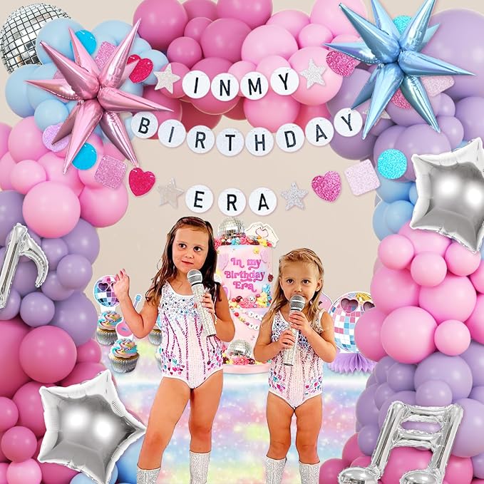 JOGAMS 184Pcs Silver Blue Pink and Purple Balloon Arch Kit - Image 6