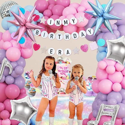 JOGAMS 184Pcs Silver Blue Pink and Purple Balloon Arch Kit - Image 6