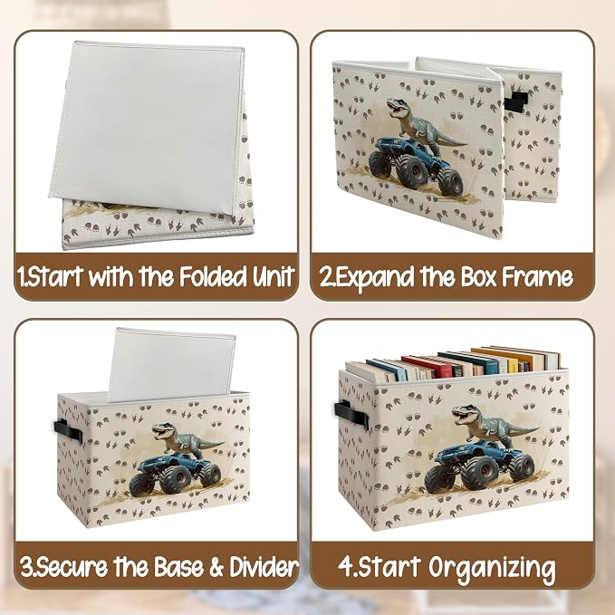 Dinosaur Nursery Foldable Storage Bins Box - Image 4