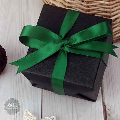 Ribbli Forest Green Double Faced Satin Ribbon, 1/2 Inch x Continuous 25 Yards - Image 2