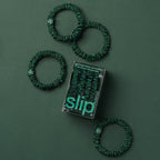 slip Skinny Scrunchies: Anti-Crease, Anti-Breakage Slipsilk™ Design Protects Delicate Hair | Includes 4 Pure Silk Scrunchies: Forest