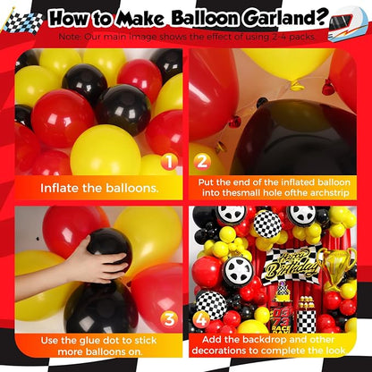 Race Car Balloon Arch Garland Kit - Image 3
