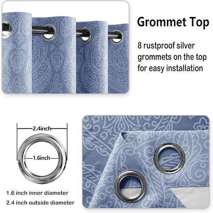 DWCN Ombre Blackout Curtains for Bedroom - Image 4