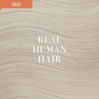 Ve Sunny Hair Extensions Ponytail Real Human Hair Wrap Around Clip in Ponytail Hair Extensions Straight Extensions Human Hair for Women White Platinum Blonde 14inch 80G