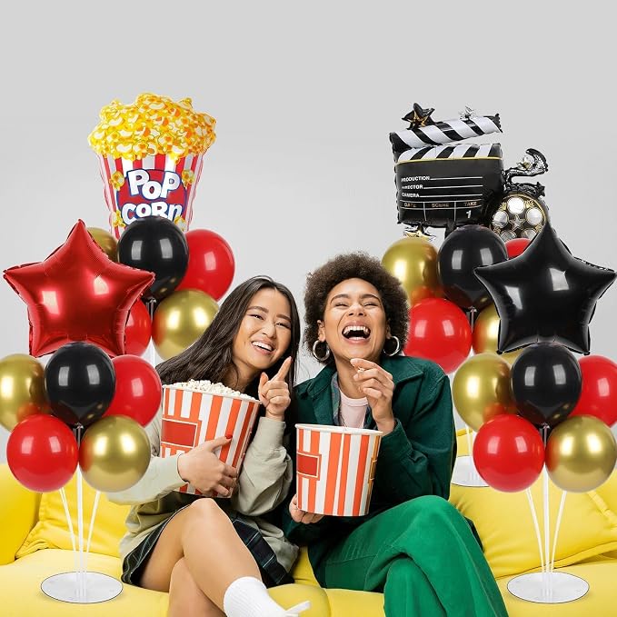 4 Sets Movie Night Party Balloons Stand Kit - Image 6