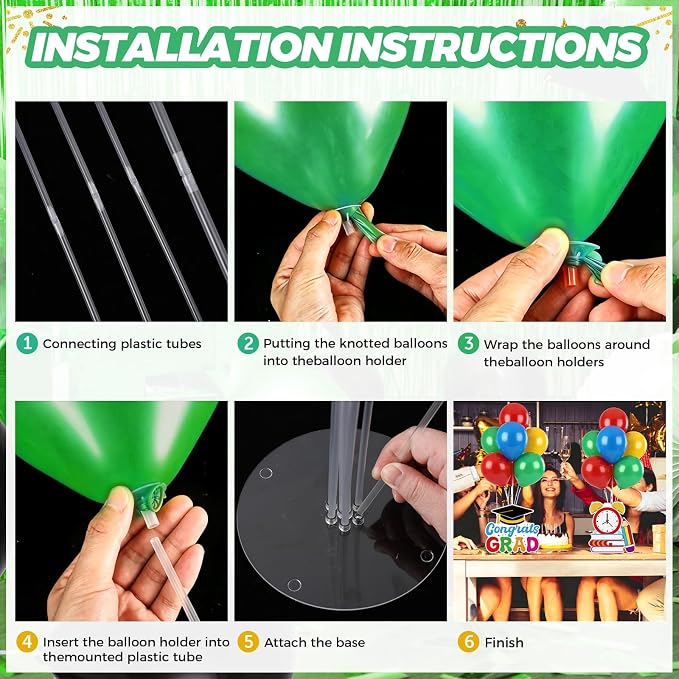 6 Sets 2026 Graduation Balloon Stand Kit - Image 4