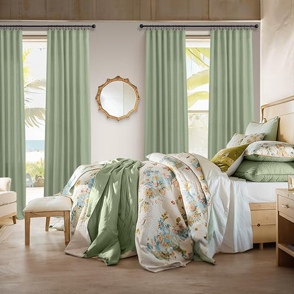Light Sage Curtains 84 Inch Length - Image 6