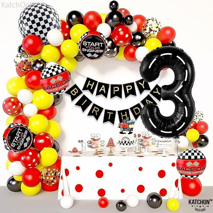 KatchOn Black Number 3 Balloon 40 Inch, 3rd Birthday Decorations - Image 3