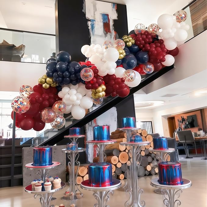 Red White Blue Balloon Arch Kit - Image 8