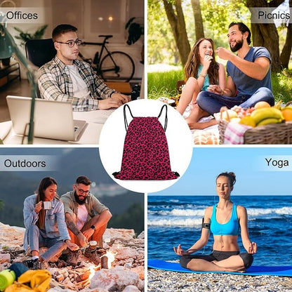 Theft Proof Drawstring Bag Water Resistant Cinch Sack Gym Sport Backpack - Image 6